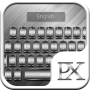 icon Silver Metal Keyboard Theme