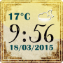 icon Vintage Clock Weather for Huawei Mate SE