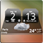 icon MIUI Dark Digital Weather Clock