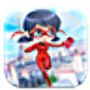 icon super girl ladybug adventure