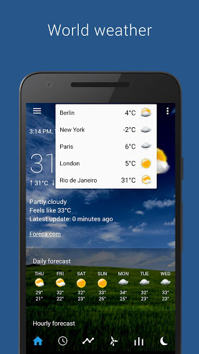 Тема на телефон часы погода. Smart weather Clock.