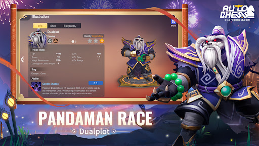 Auto Chess - Pandaman race has been online for a while.