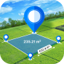 icon Distance & Land Area Measure