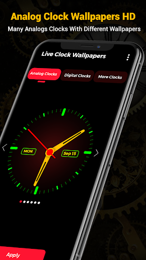 active clock wallpaper for mobile