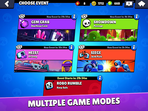 Brawl Stars events  Game modes overview