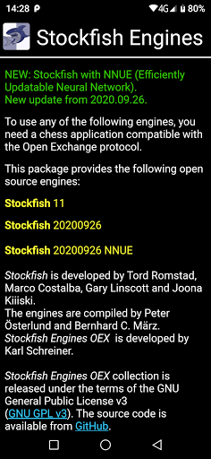 Faça download do Stockfish Engines OEX APK v2.10 para Android