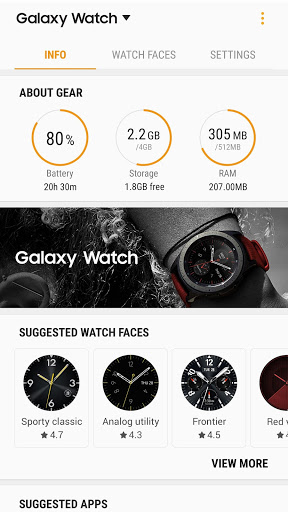 Galaxy wearable online gear