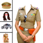 icon Women police suit photo editor