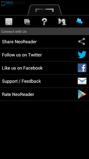 neoreader qr and barcode scanner