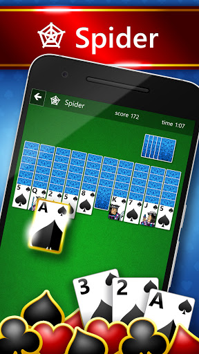 Spider Solitaire for Windows XP Online - played on Samsung Galaxy Tab A8 