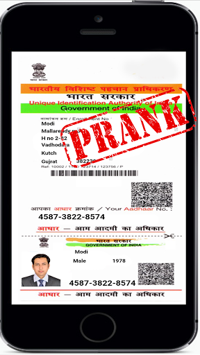 Fake Aadhar Card APK