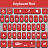 icon Red Keyboard HD Theme 3.0