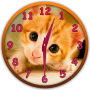 icon Kittens Analog Clock