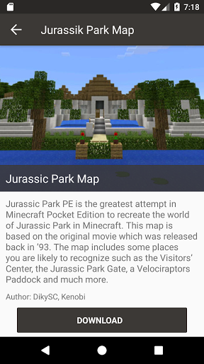 Free Download Map Jurassic Craft Addon For Minecraft Pe Apk For