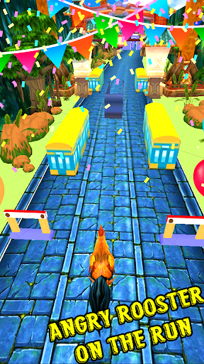 Angry Rooster Run Animal Escape Subway Run For Oppo R11s Free