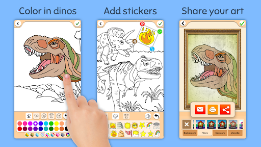 Dinosaur Coloring Book : Dino & T-rex Offline Coloring for Children,  toddler, preschooler and kids. - Microsoft Apps