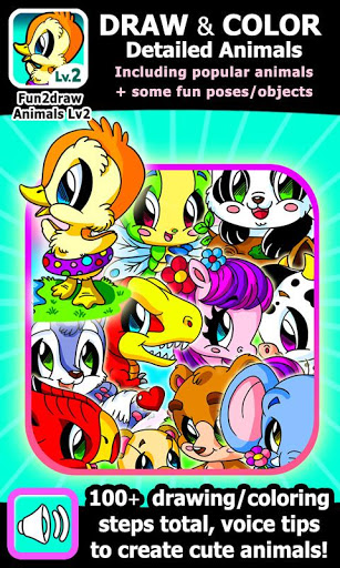 Fun2draw Cute Coloring Book: Lv. 3: Cute Coloring Book for Kids