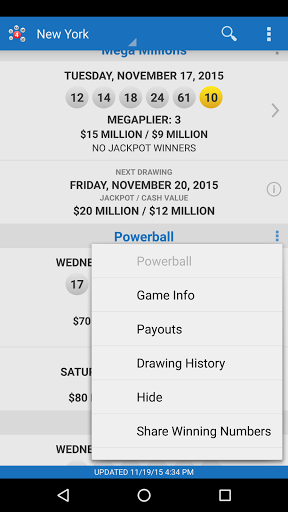 lotto draw payouts