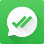 icon Blue chat reader, Status saver